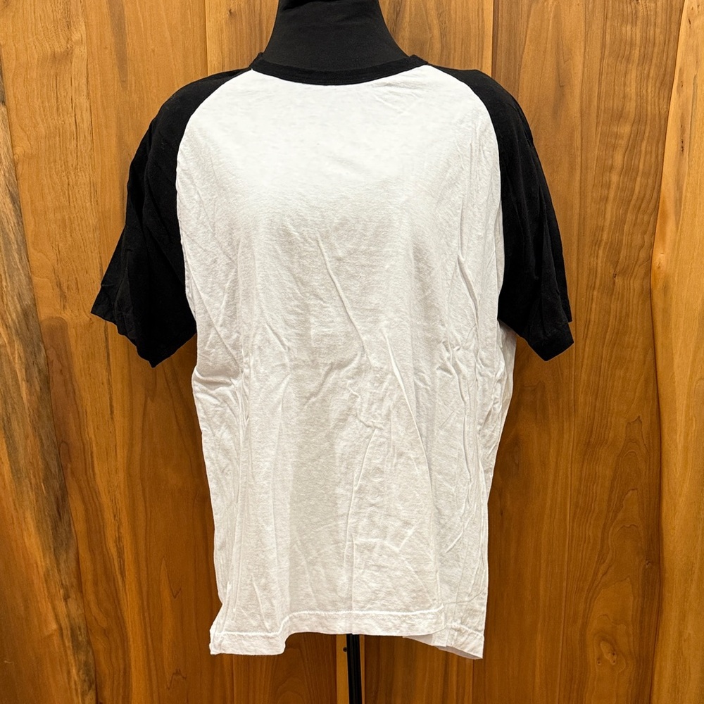Active USA Black and White Short Sleeve Tee